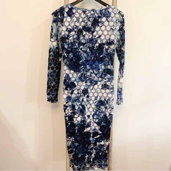 Fuzzi By Jean Paul Gaultier Abstract Dot Ruffle Detail Dress NWT $695 Si… - Picture 13 of 16